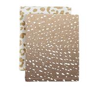 Mud Pie Juego de Toallas de Leopardo, Cervatillo, 26 x 16.5 Pulgadas