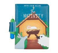 Mud Pie Libro de agua para belén infantil; libro de 7 1/2 x 5 1/2 pulgadas | Bolígrafo de 3 1/2 pulgadas