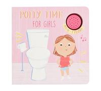 Mud Pie Libro de tiempo para ir al baño para niñas; 6 1/4 x 6 1/4 pulgadas