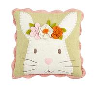 Mud Pie Mini Pillow, Flower; 8" x 8"