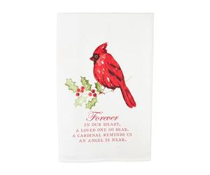 Mud Pie Toalla Cardenal, para Siempre, 26 x 16 1/2 Pulgadas