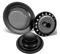 Mudder 3 Tapones para Fregadero de Cocina, tapón de eliminación de Basura, de Acero Inoxidable, Universal, antiobstrucción, Filtro de Fregadero de Cocina, colador de Cesta de tamiz, Borde Ancho para