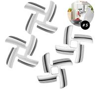 Mudder Paquete de 4 cuchillas para picadora de carne, tamaño 5, piezas de molinillo de carne, hoja de molienda de alimentos, cortador de cuchillos de acero inoxidable, repuesto para batidoras de