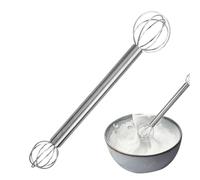 Muddler Cream doble cabeza | Muddler sopa Cream acero inoxidable | Batidor mezclador pasta Creams japonés ergonómico | Batidora manual para cocinar alimentos utensilios cocina para salsa y crema