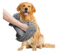 Muddy Mat Secador de perros, microfibra altamente absorbente, lavable, absorbente de toallas de secado rápido, toallas de baño de felpilla extrasuave para secar mascotas grandes y cachorros pequeños,