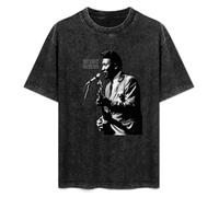 Muddy Waters Live On Mic Black T-Shirt Mens tee Unisex Tops 3XL