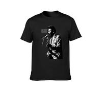Muddy Waters Live On Mic Unisex 100% Cotton Short-Sleeve T-Shirts Black L