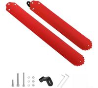Mudguard con para Drenaje para rápido para Bicicleta Montaña | plegable, ahorro de espacio, ajuste flexible, goma , para acero con muelle(Red)