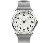 mudita Radiant - Reloj de pulsera suizo para hombre y mujer, automático, resistente al agua, minimalista, movimiento Sellita SW200 Elaboré, resistencia al agua 10 ATM, Natural White Pebble Gray, 37 mm