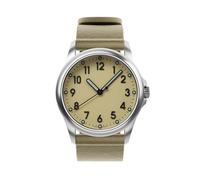 mudita Radiant - Reloj de pulsera suizo para hombre y mujer, automático, resistente al agua, minimalista, movimiento Sellita SW200 Elaboré, resistencia al agua 10 ATM, Beige Arena Beige Arena Beige