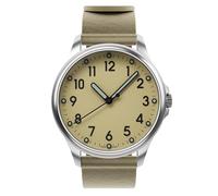 mudita Radiant Swiss Reloj de pulsera para hombre y mujer, automático, impermeable, minimalista, movimiento Sellita SW200 Elaboré, resistencia al agua hasta 10 ATM, Beige arena/beige arena, 40 mm