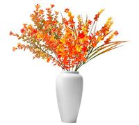 Mudoulu Flores Artificiales de Otoño 6 Ramos 35cm, Ramos Decorativos Resistentes a los Rayos UV para Interiores y Exteriores, Adecuados para Mesa, Jardín, Porche, Ventanas y Bricolaje Floral