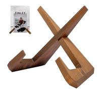 Mudoulu Soporte de madera para exhibición, caballete de madera decorativo de 8.8 pulgadas, soporte de mesa para placas, marcos de fotos, libros y decoración, soporte de exhibición de escritorio