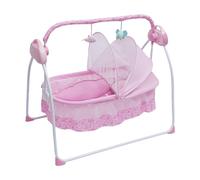 Mudshape Asiento vibratorio calmante con mosquitera, cuna eléctrica para canciones e historias, columpio para bebés recién nacidos de 0 a 18 meses, para interiores y exteriores