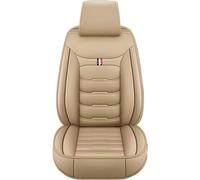 MUDSON para Volvo S60 2001-2020,Fundas Asientos Coche Juego Completo Protectores Asiento Automóvil Cuero Transpirable y Antideslizante Cojines Accesorios,C/Beige-Standard