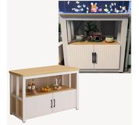 Mueble Acuario Gabinete de Terrario de Metal Pesado para Exhibición de Acuarios, Mesa con Soporte para Pecera de Piso con Estante de Almacenamiento, Tanque para Tortugas de 10 / 20 / 30 Galones(Natura