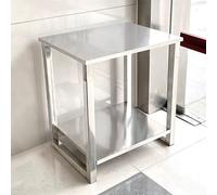 Mueble Acuario Soporte para Terrarios de 2 Niveles con Terraza para Esquinas, Soporte para Reptiles con Marco de Acero Inoxidable para Granjas, Gabinete para Tanque de Insectos Impermeabilizante(100x5