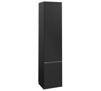 Mueble alto Subway 3.0 de Villeroy & Boch, 2 puertas, bisagra izquierda, 400x1710x362mm, C58600VL, Color: Frente/carcasa: negro volcán, mango: aluminio brillante