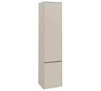 Mueble alto Subway 3.0 de Villeroy & Boch, 2 puertas, bisagra izquierda, 400x1710x362mm, C58602VN, Color: Frente/carcasa: Gris Cachemira, mango: Gris Cachemira