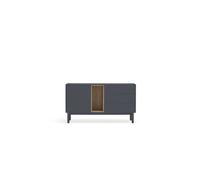 Mueble aparador para comedor modelo corvo 1 puerta 3 cajones acabado antracita, 136.8x40x76 cm