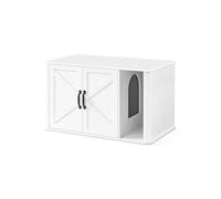 Mueble Arenero para Gatos 85 x 48,5 x 50 cm Blanco Nube