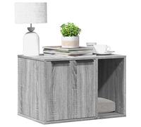 vidaXL Mueble arenero para Gatos Madera Gris Sonoma 60x40x40 cm, Mueble de arenero para Gatos, Muebles para Caja de Arena, Armario para arenero para Gatos