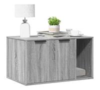 vidaXL Mueble arenero para gatos madera gris Sonoma