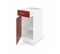 Mueble auxiliar 40 x 47 x 82 cm rojo plástico melamina pvc