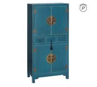 Mueble Auxiliar Azul Dm ''Oriente'' 63 X 33 X 131 cm