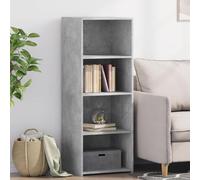Mueble Auxiliar de Cocina despensa Cocina Mueble Armario Exterior terraza homcom mueblesAparador Alto Madera de ingeniería Gris hormigón 45x41x124 cm