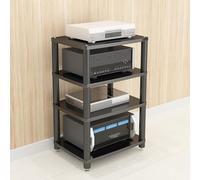 Mueble AVStand de Doble Capa de Alta Resistencia, Adecuado para estantes de Esquina, Consolas, Muebles para TV, etc., con estantes de Almacenamiento para Reproductores de DVD, Consolas de Vi