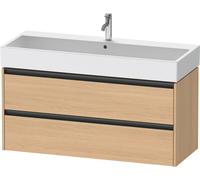 Mueble bajo de lavabo Duravit Ketho.2, colgado en la pared, 2 cajones, 1184 x 549 x 460 mm, para Vero Air 235012, K25279030300000, Color: Decoración roble natural