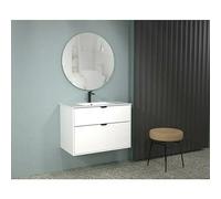 Mueble bajo de lavabo Triana 2C (An x Pr x Al: 80 x 38 x 56 cm, Blanco)