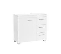 Mueble Bajo Lavabo Armario de Baño 30 x 70 x 64 cm Blanco Nube