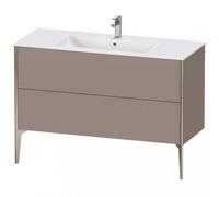 Mueble bajo lavabo Duravit Xviu 4484 vertical, 2 cajones, para lavabo ME by Starck 233612, 1210x480 mm,, XV44840B143, Color: champán mate/basalto mate
