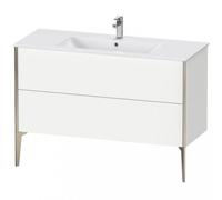 Mueble bajo lavabo Duravit Xviu 4484 vertical, 2 cajones, para lavabo ME by Starck 233612, 1210x480 mm,, XV44840B179, Color: champán mate/nogal natural