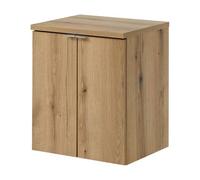 Mueble bajo lavabo newport con 2 puertas 50x60x40 cm - efecto roble [en.casa]