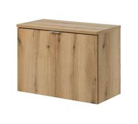 Mueble bajo lavabo newport con 2 puertas 80x60x40 cm - efecto roble [en.casa]