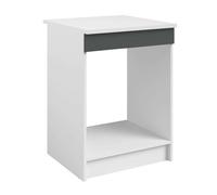 Miroytengo Mueble Bajo para Horno, Armario de Horno 60x60 Gris Brillante y Blanco 60x84x60 cm