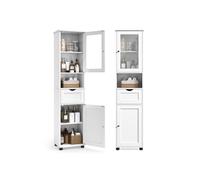 Mueble Baño Estrecho con Patas Blanco Nube