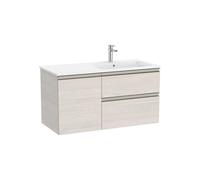Mueble Base Asimétrico con 2 Cajones y Una Puerta Lavabo a la Derecha 100x46x53cm Colección The Gap Roca