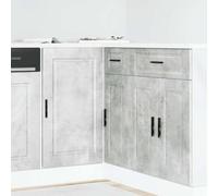 Mueble base de cocina Porto Hormigón Gris Muebles de madera de ingeniería, armarios y almacenamiento, gabinetes de cocina