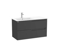 Mueble Base Suspendido con Lavabo Asimétrico a la Izquierda 1005x46x56cm Roca
