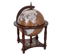 Mueble botellero globo terraqueo marrón d41.6x56h cm