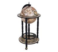 Mueble botellero globo terraqueo multicolor d44.3x87h cm