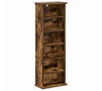 Mueble CD de Madera de Ingeniería 60x17x92 cm, Estantes Desmontables | Diseño compacto, estantes ajustables, seguridad -basculante, mantenimiento fácil, estilo moderno