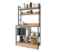 Miroytengo Mueble Cocina Auxiliar Rus Roble Safir y Negro 101x161 cm