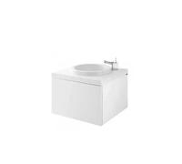Mueble con encimera para lavabo de 90 cm en MDF blanco de alta calidad de Unisan