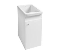 Mueble con Lavadero Brillante Henares de 39 cm Colección Unik Blanco Roca