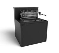 Mueble con parrilla y asador eléctrico, para cocina exterior con barra forge adour
